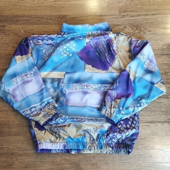 Vintage 1980s Oversized Windbreaker Bomber S - Picture 2 of 8